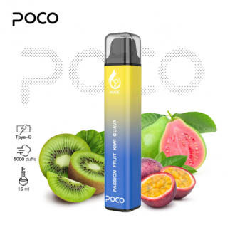 POCO HUGE 5000 Passion Fruit Kiwi Guava 2%