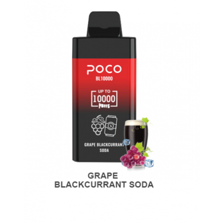 POCO Grape Blackcurrant Soda BL10000 0%